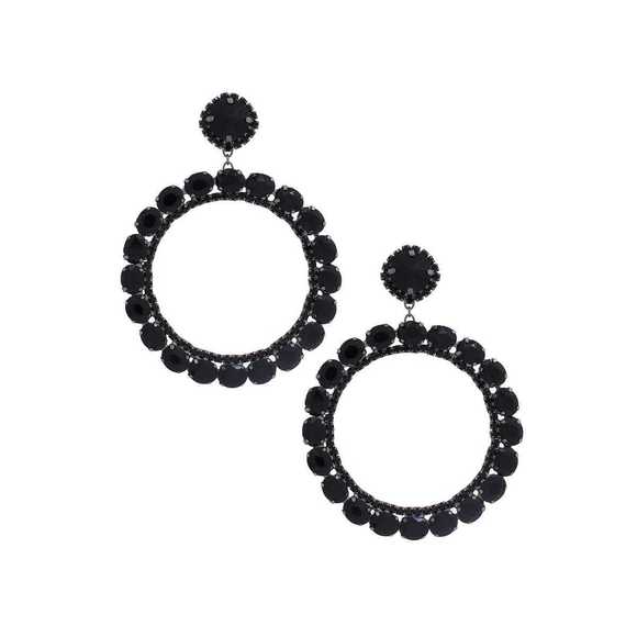 Rhinestone Dangle Earring - Picture 3 of 9